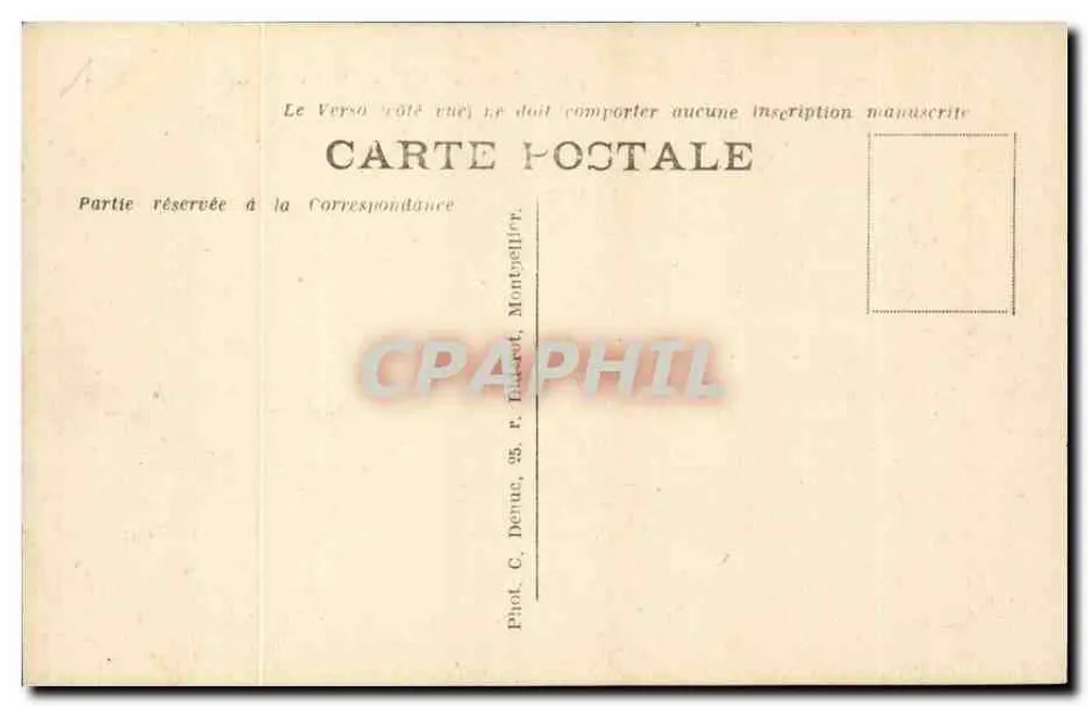 Cette — Badeort — Panoramablick — C. Dennus, 25, R. Diderot, Montpellier - Rückseite