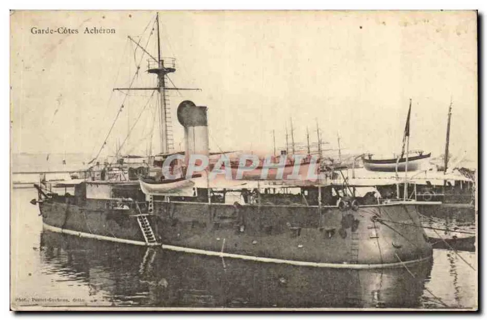 Garde-Côtes Achéron — Navio da Garde-Côtes em Ochsen, França — Fot. Poulhet-Boschres, Ochsen - Frente