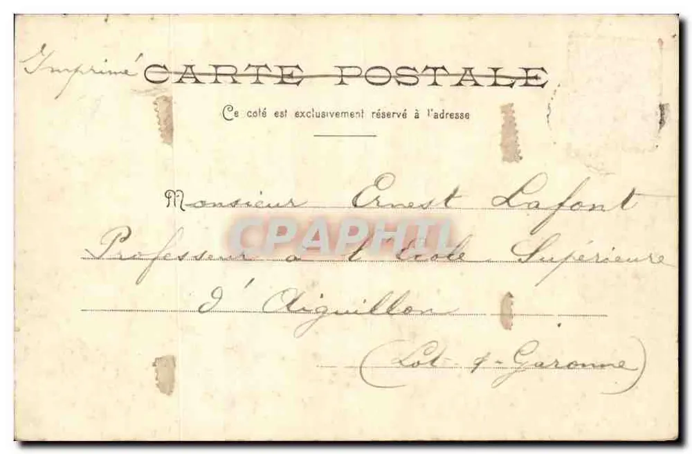 Garde-Côtes Achéron — Navio da Garde-Côtes em Ochsen, França — Fot. Poulhet-Boschres, Ochsen - Verso
