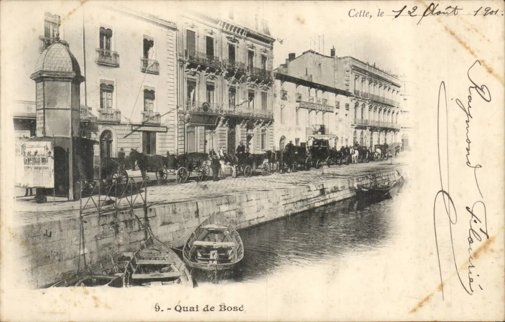 Quai de Bosc — Cetate, 12 de agosto de 1901 — editor não identificado, n° 9 - Frente