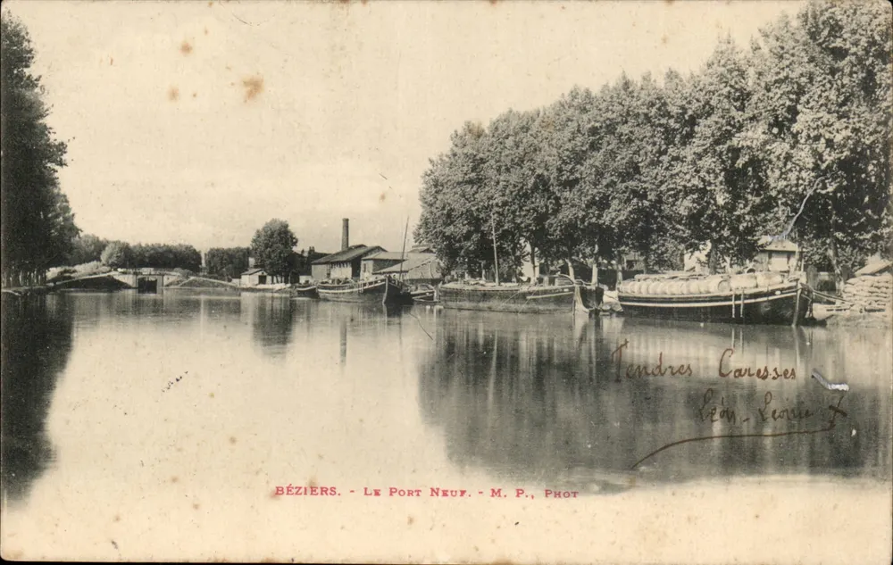 Béziers - O Porto Novo — M. P., Fotografia - Frente