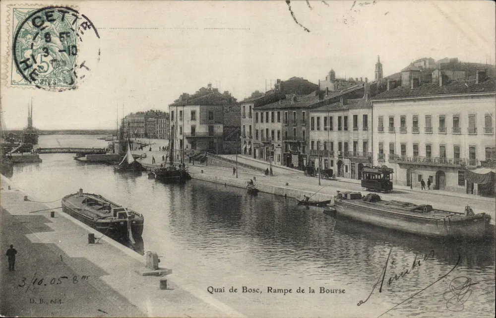 Quai de Bosc, Rampe de la Bourse — Lyon — D.B. edit - Frente