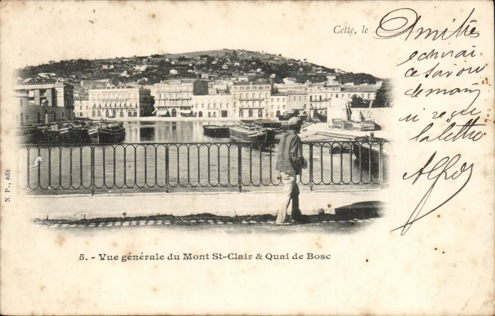 Allgemeiner Blick auf den Mont St-Clair & den Bosc-Quai — N.P., Verlag — Nr. 5 - Vorderseite
