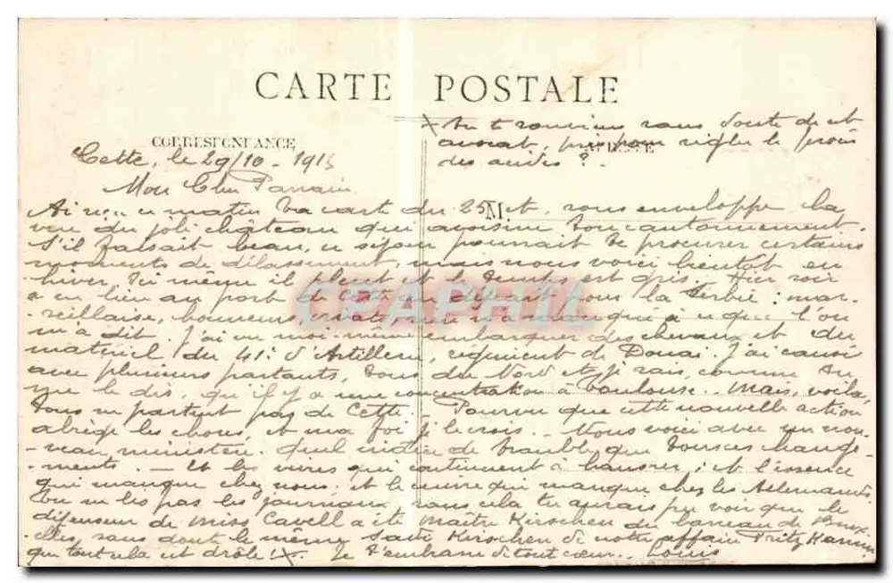 Cète — Fort Richelieu — Fischerviertel des Môle und der Mount St-Clair — Photo Ramouret, Verleger - Rückseite