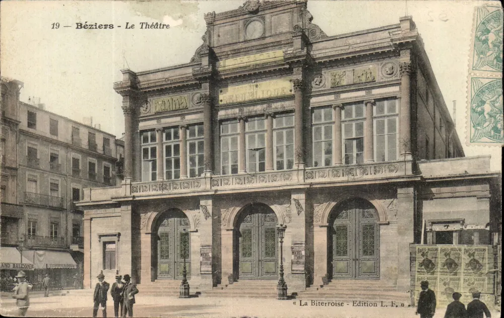 Béziers - O Teatro — Editor La Biterroise, n°19 - Frente