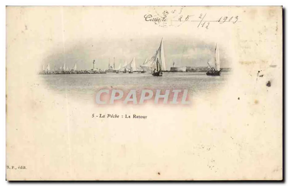 La Pêche : Het Terugkeer — Serie 5 — R.P. uitgever - Voorkant