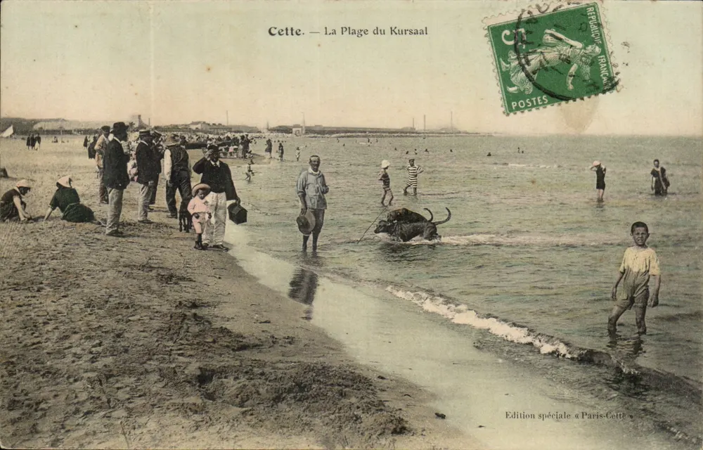 Esta — A Praia do Kursaal — Edição especial « Paris-Cette » - Frente