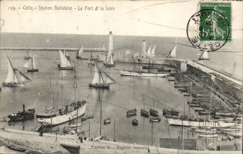 Cettie - Badeort - Der Hafen & die Mole — Ausgabe B - Vorderseite