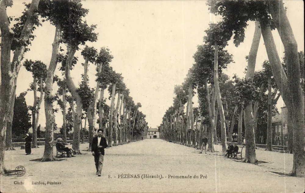 Pézenas (Hérault) — Promenade du Pré — Cliché Bardou, n°8 - Awers