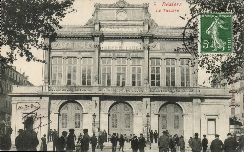 Béziers — O Teatro — Editor não identificado, n° de série 5 - Frente