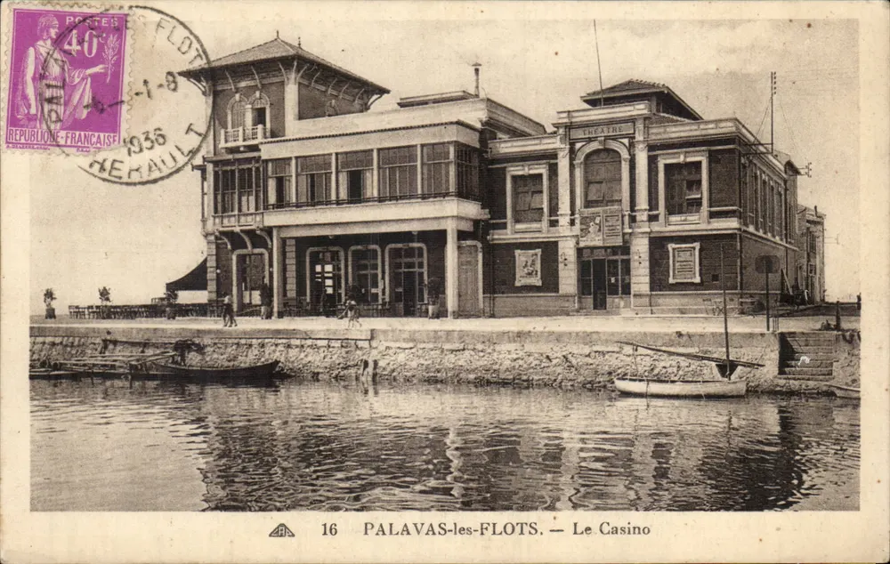 Palavas-les-Flots — Le Casino — Éditeur Hémault, n°16 - Frente