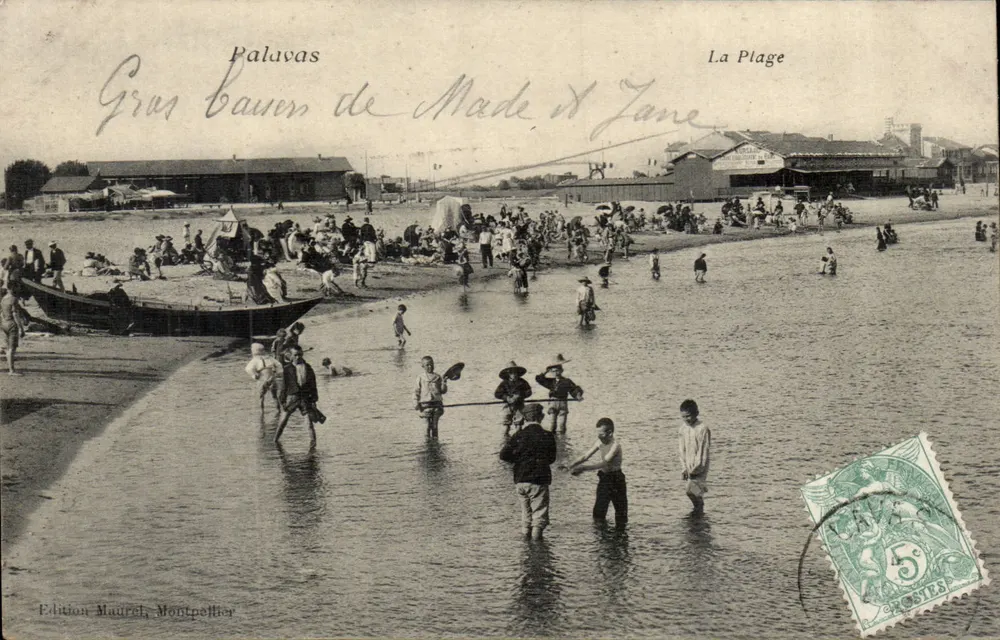 Palavas - A Praia — Edição Maurel, Montpellier - Frente