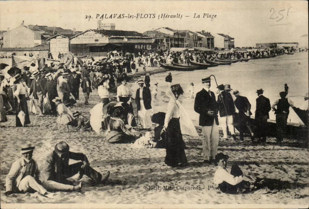 Palavas-les-Flots (Hérault) — A Praia — Edição Madame Claparedo - Frente