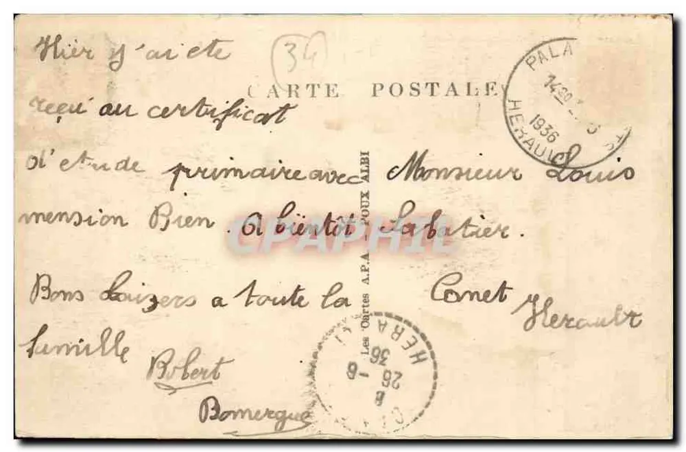 Palavas-les-Flots — Retorno da Pesca — L'Hérault Illustré, n°7 - Verso