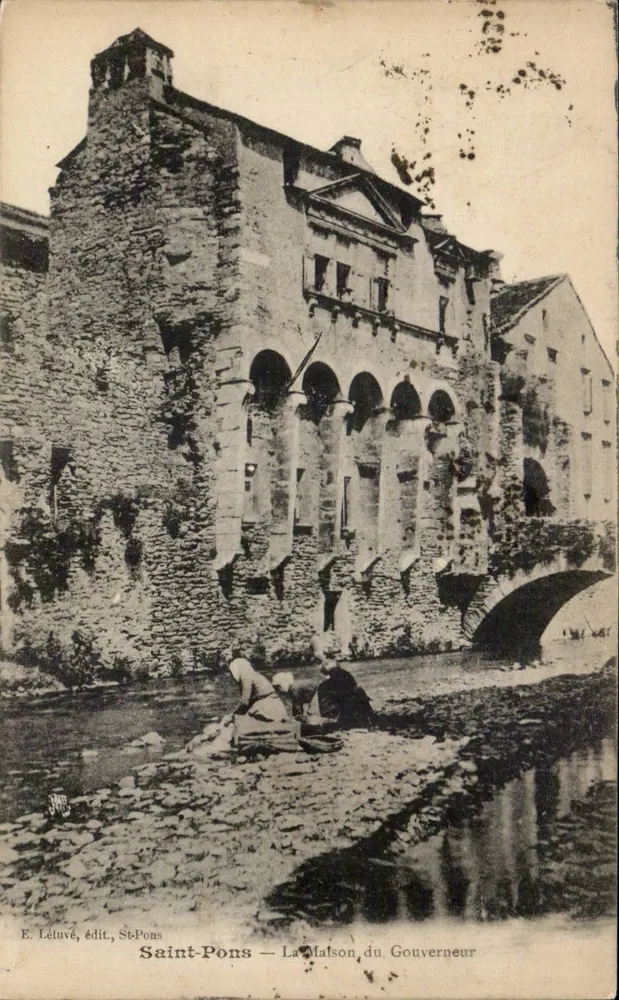 Saint-Pons — Het huis van de gouverneur — E. Létuvé, uitgever, St-Pons - Voorkant