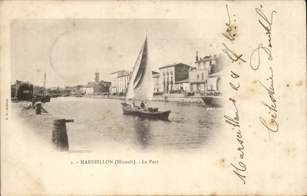Marseilleon (Hérault) — A Vista do Porto — L.O. editor, n°1 - Frente