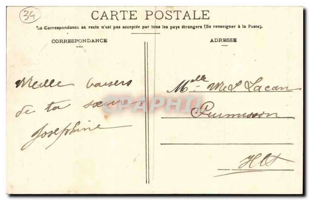 SAINT-GERVAIS-sur-MARE — Chegada das Tropas — E. Portier, editor - Verso