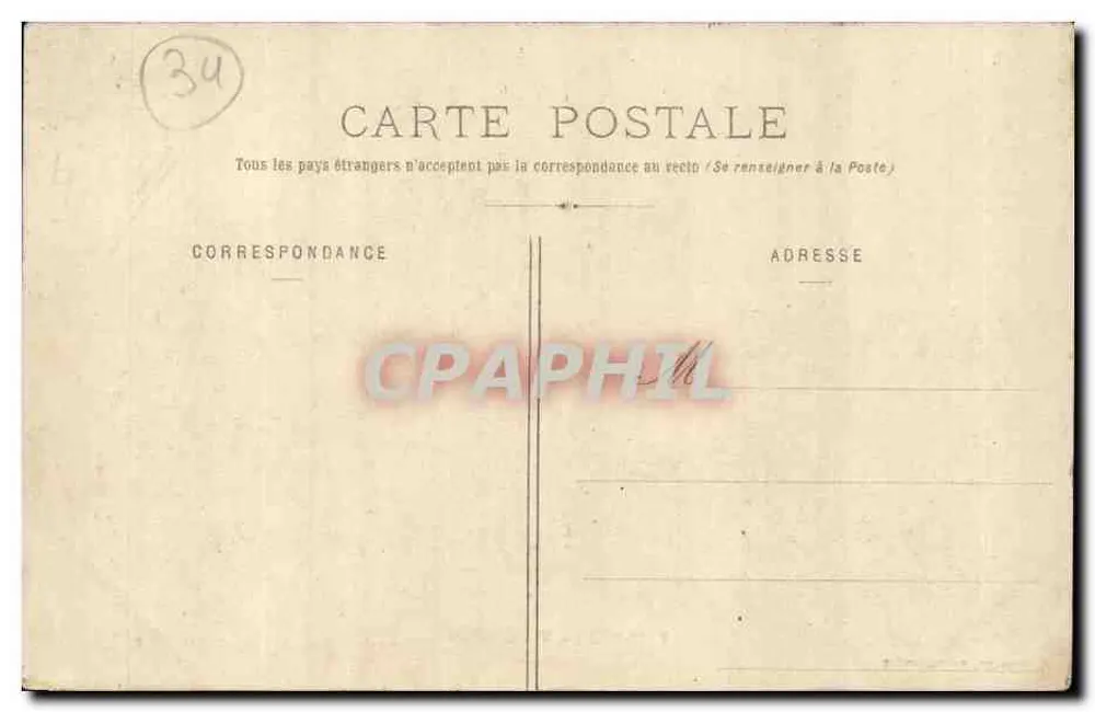 Paulhan - Vista Geral — L. Froment, Fot., Lodève - Verso