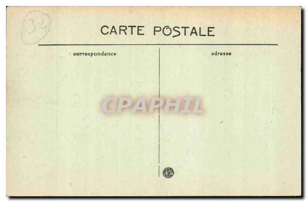 BÉZIERS — O Ponte-Canal — Lithografia Berger - Verso