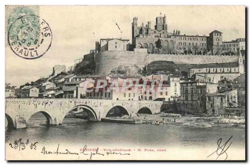 Béziers - Vista geral - M. Pons, fot. - Frente