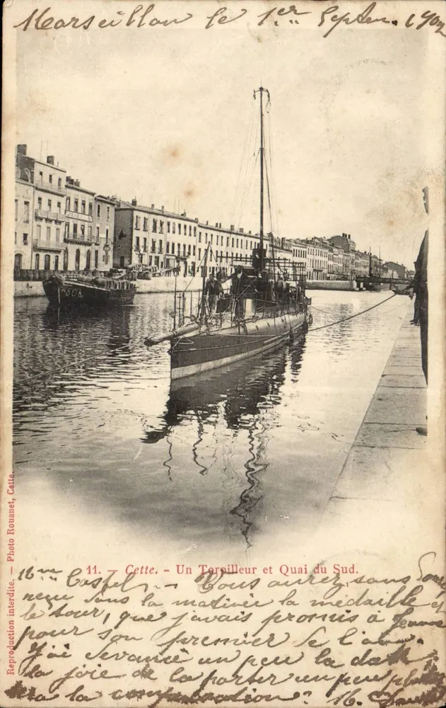 Nantes - Um Torpedeiro e Calçadão do Sul — Foto Ronanet, Catté, n°16 - Frente