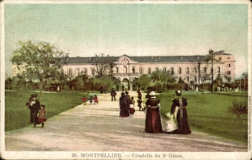 Montpellier — Citadela do 2º Engenheiros — Edição das Novas Galerias, Montpellier - Frente