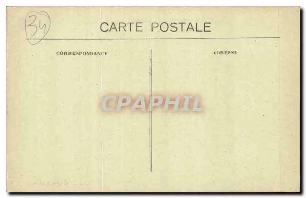 Aspiran (Hérault) - A Prefeitura — editor J. P. Lauge - Verso