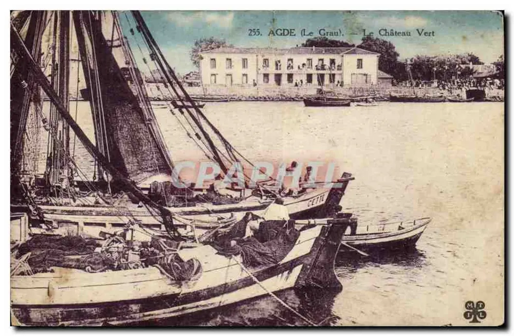 Agde (Le Grau) — O Castelo Verde — Editor: Le Grau, n° 255 - Frente