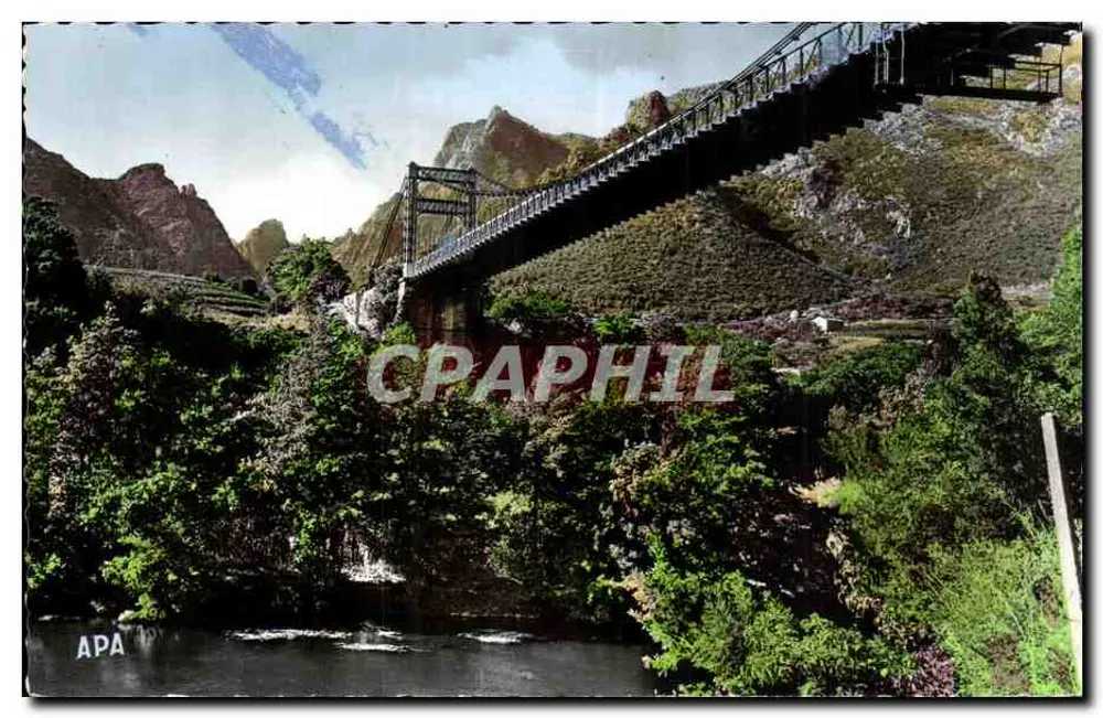 Hängebrücke von Tarassac — Umgebung von Lamalou-les-Bains — Verleger APA - Vorderseite