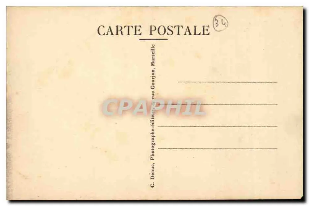 Sète (Hérault) - Badeort - Übersicht - Le Môle und der Hafen-Eingang - Rückseite