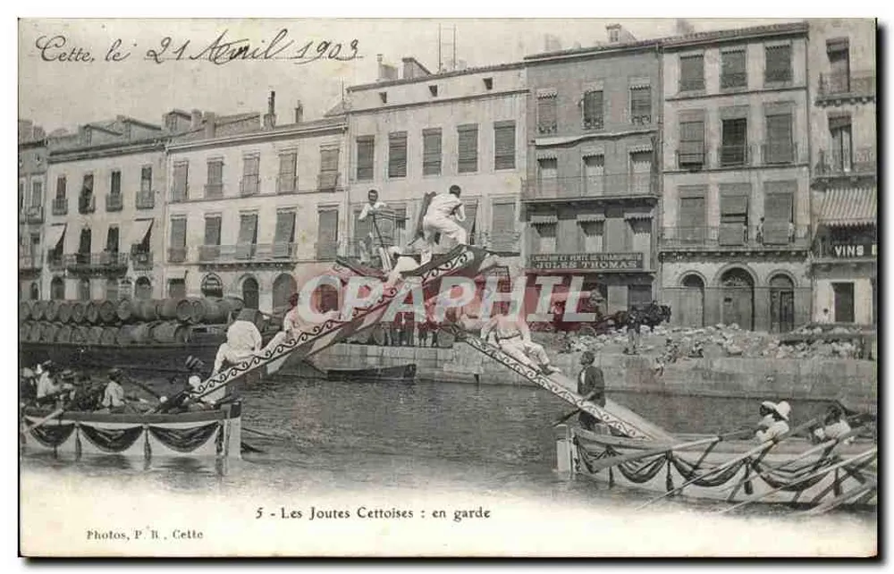 Die Cettoise-Jousts: in der Verteidigung — Cetton, 21. April 1903 — Fotos P. II. Cetton - Vorderseite