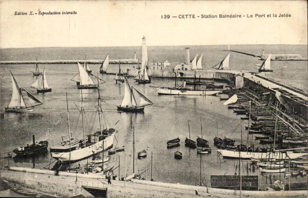 CETTE - Badeort - Der Hafen und die Mole — Ausgabe X, n°139 - Vorderseite
