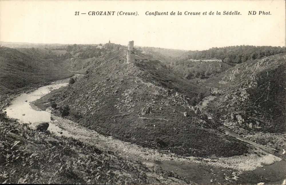 Croizant (Creuse) — Zusammenfluss der Creuse und Sédelle — ND Phot. - Vorderseite