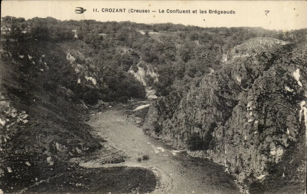 Crozant (Creuse) — O Conflito e os Brégeauds — Editor desconhecido, n°7 - Frente