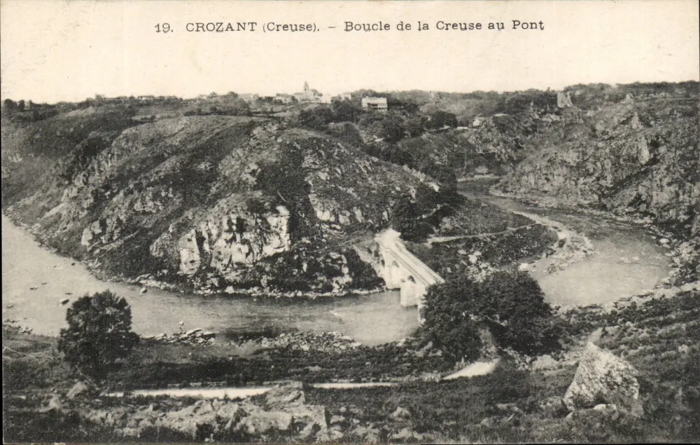 Crozant (Creuse) — Schleife der Creuse am Brücke — Nr. 19 - Vorderseite