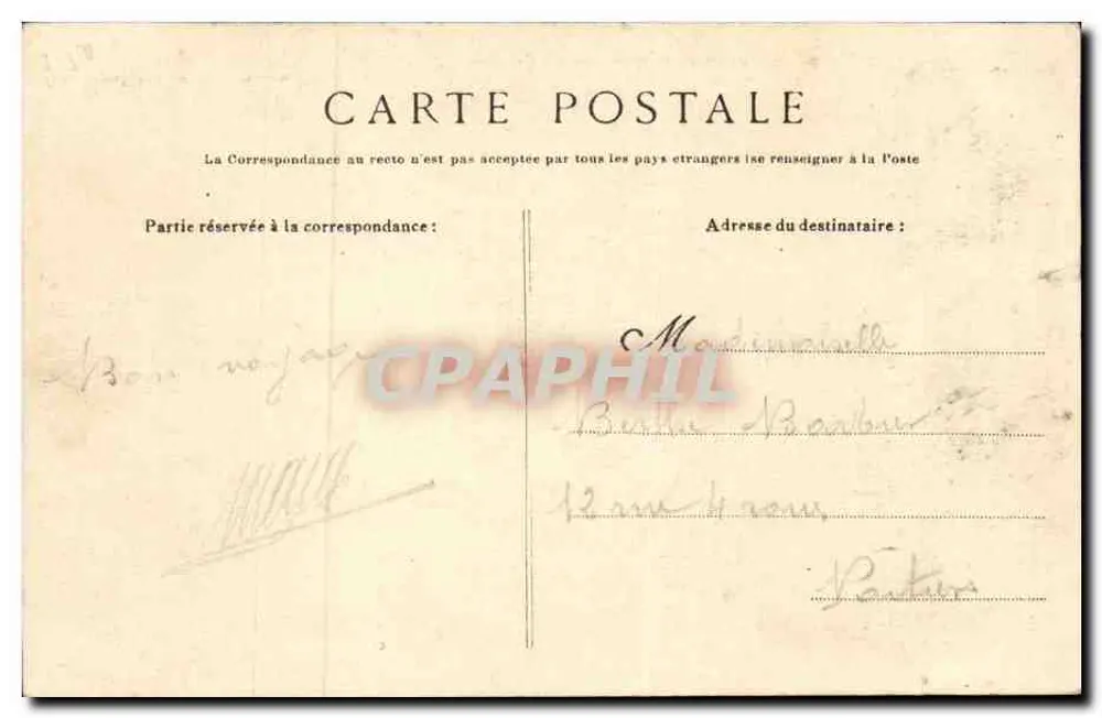 Camp de La Courtine (Creuse) — 1. Brigade — Aubert, Foto-Verlag — Laforge, Händler - Rückseite