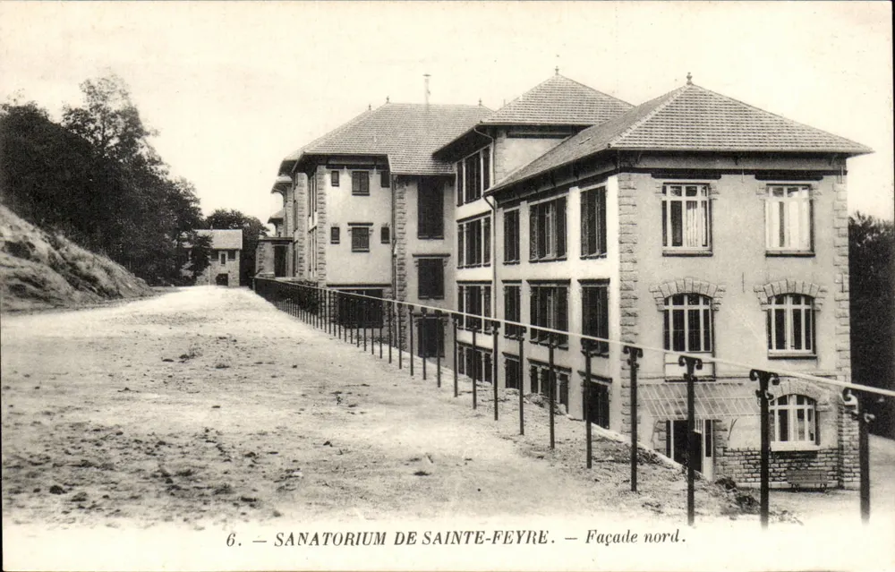 Sanatorium de Sainte-Feyre — Nordfassade — Verlag unbekannt, Seriennummer 6 - Vorderseite