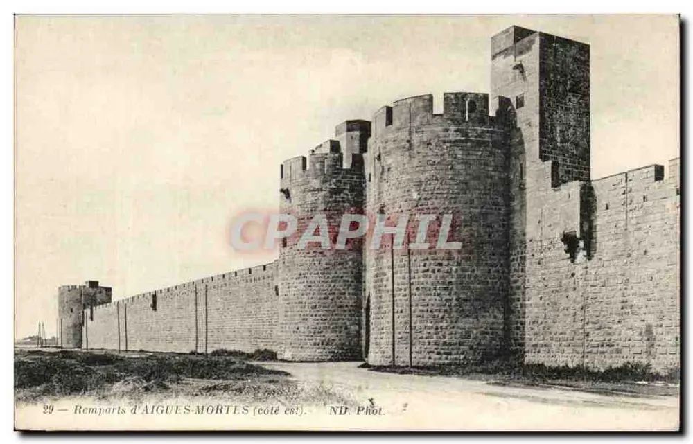 Muralhas de AIGUES-MORTES (lado leste) — ND. Fot. — n° 29 - Frente