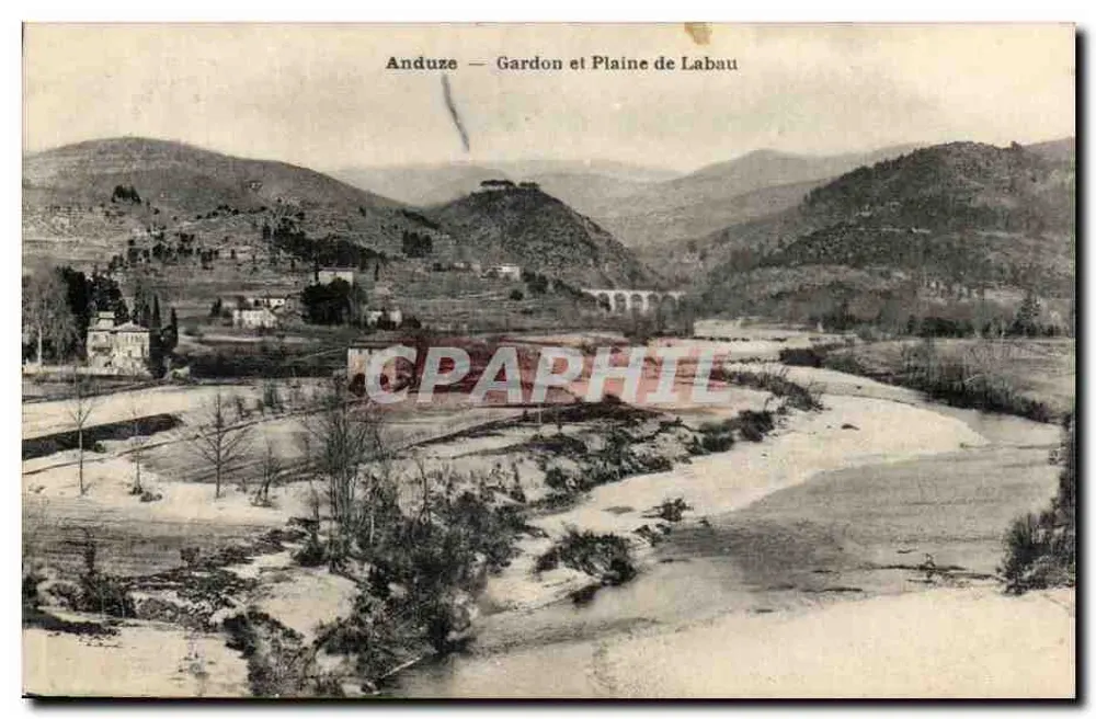Anduze — Gardon et Plaine de Labau — Éditeur non visible - Recto