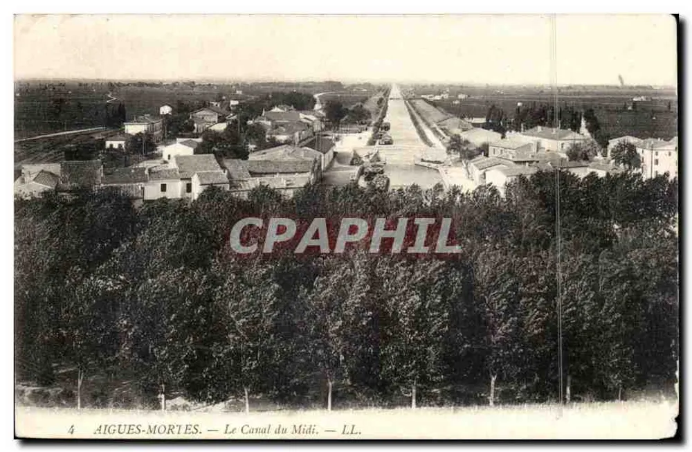 Aigues-Mortes — Het Kanaal van Midi — LL. - Voorkant