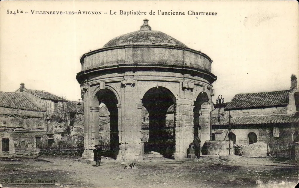 Villeneuve-lès-Avignon — Der Baptisterturm der alten Chartreuse — P. Ruaz, Verlag Marseille - Vorderseite