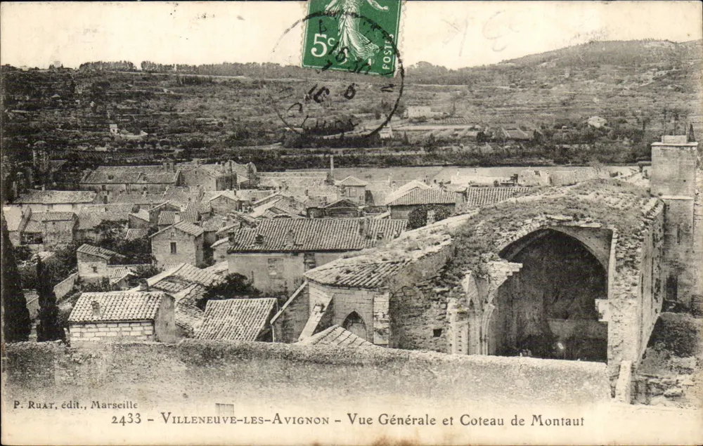 Villeneuve-lès-Avignon — Allgemeiner Blick und Montaut-Hügel — P. Ruat, Verlag, Marseille, Nr. 2433 - Vorderseite