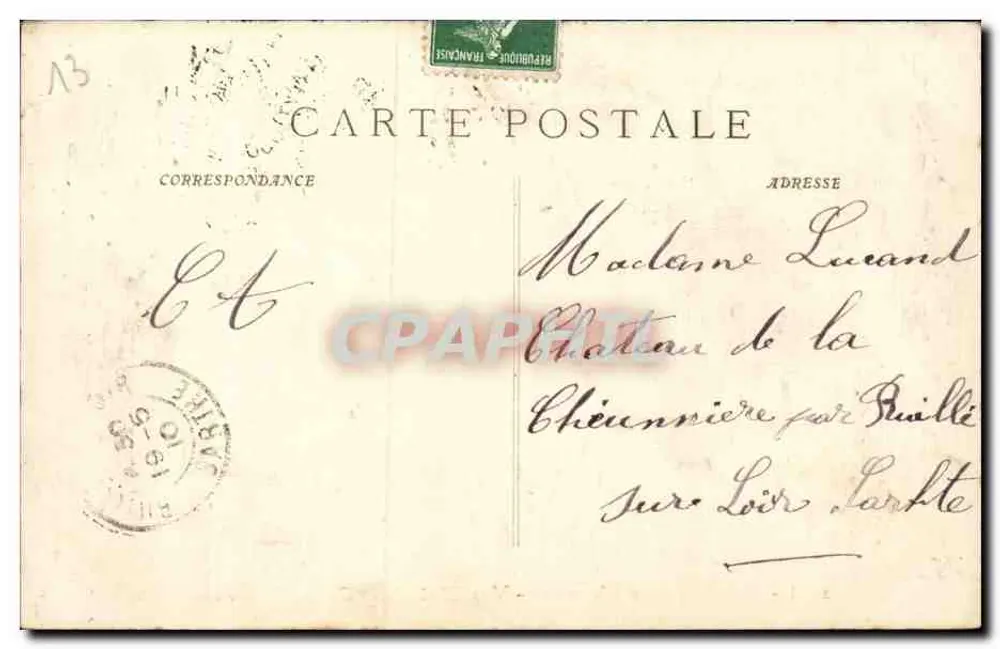 Villeneuve-lès-Avignon — Allgemeiner Blick und Montaut-Hügel — P. Ruat, Verlag, Marseille, Nr. 2433 - Rückseite