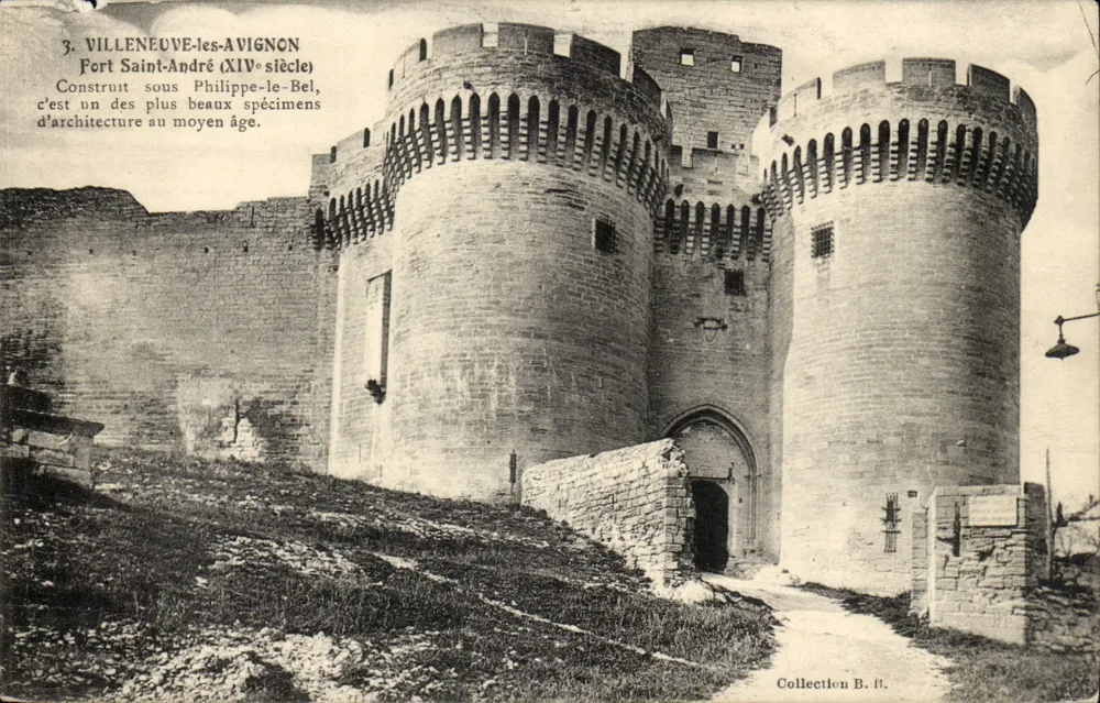 Villeneuve-lès-Avignon — Fuerte Saint-André (siglo XIV) — Colección B.B. - Anverso