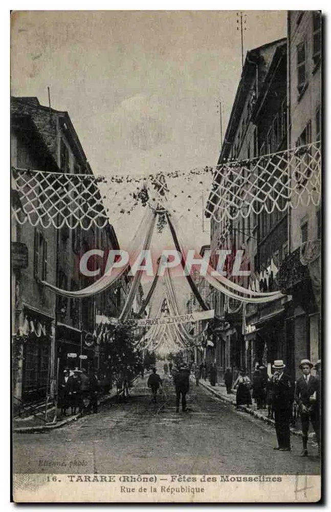 Tarare (Rhône) — Fêtes des Mousselines — Rue de la République - Vorderseite