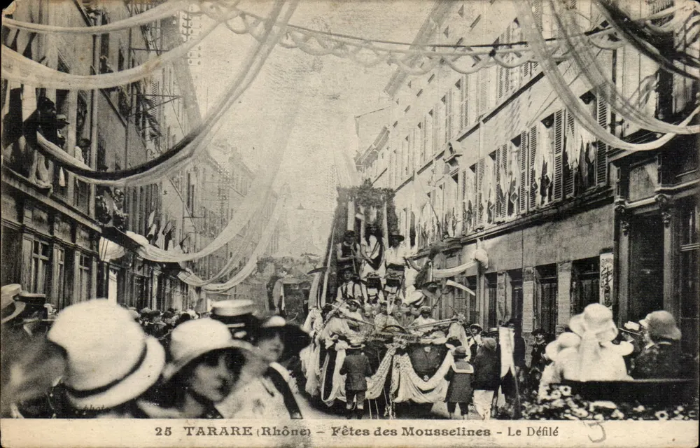 Tarare (Ródano) — Fiestas de las Mousselines — El Desfile - Anverso
