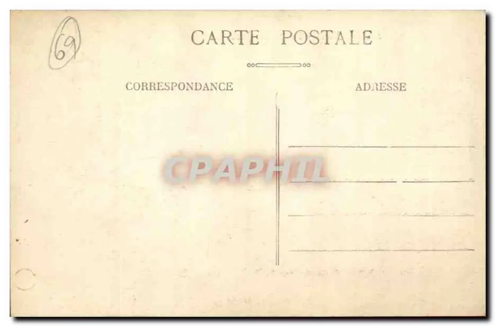 LYON - Praça dos Jacobinos — Fonte monumental com esculturas — editor AUPPEL PARIS, n° 5203 - Verso