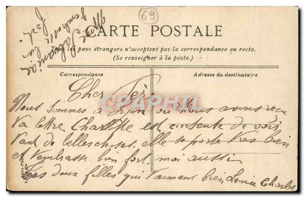 Lyon. Antiga capela de Pourvier — editor Buvette, n°40 - Verso