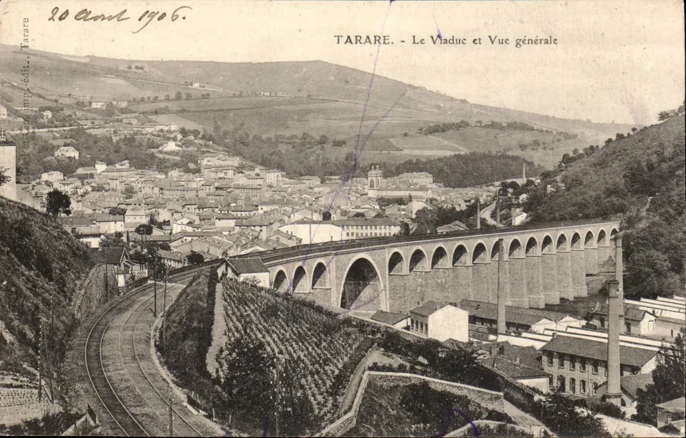 Tarare - Het Viaduct en Algemene Uitzicht — Imp. Tarare - Voorkant