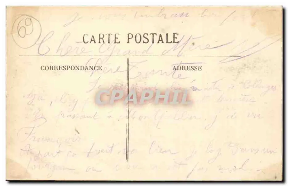 Collonges-au-Mont-d'Or — Die Station von Collonges-Fontaines — Anonymer Verlag, Nr. 944 - Rückseite